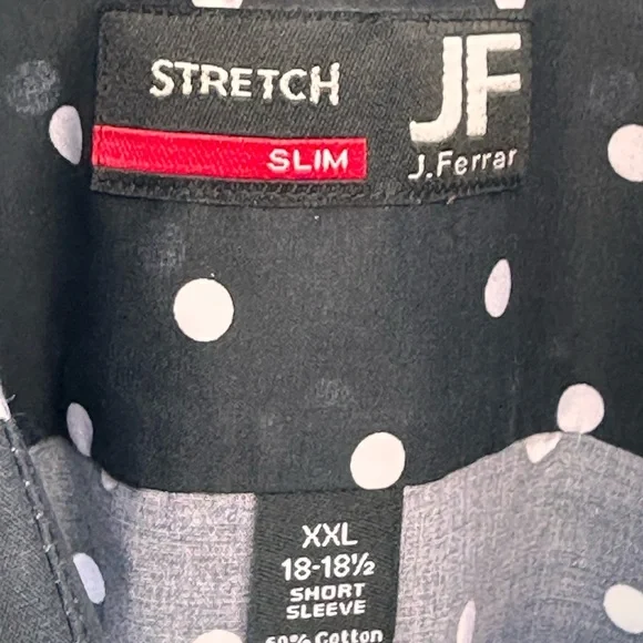 Polka Dot Shirt XXL | Rockabilly Retro Vibe - Stretch - Size 2XL - J. Ferrar - Picture 6 of 6